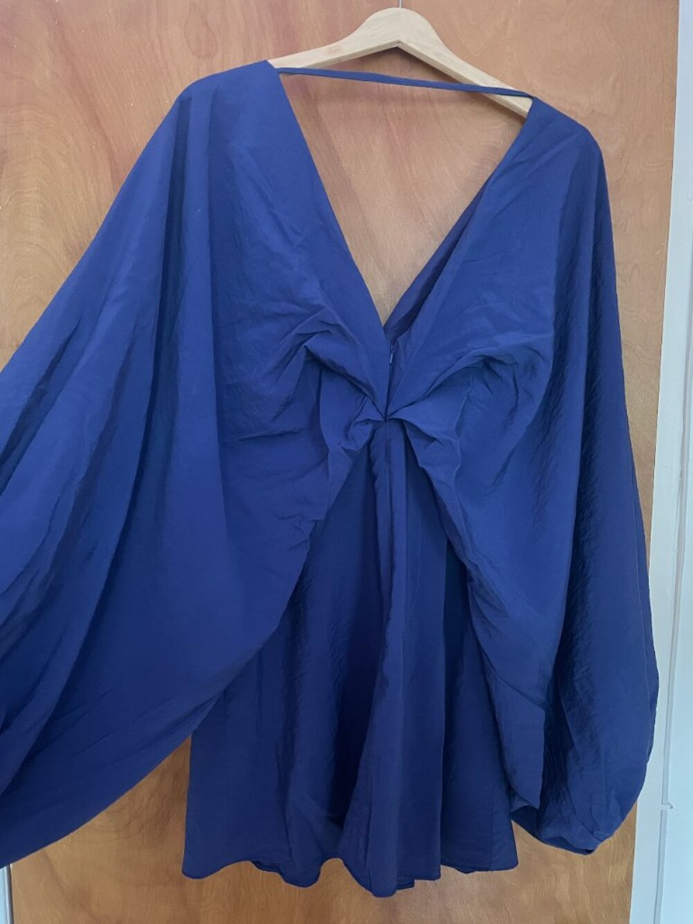 ASOS Edition Drapey V-Neck Mini Dress Size 4 - Picture 3 of 6